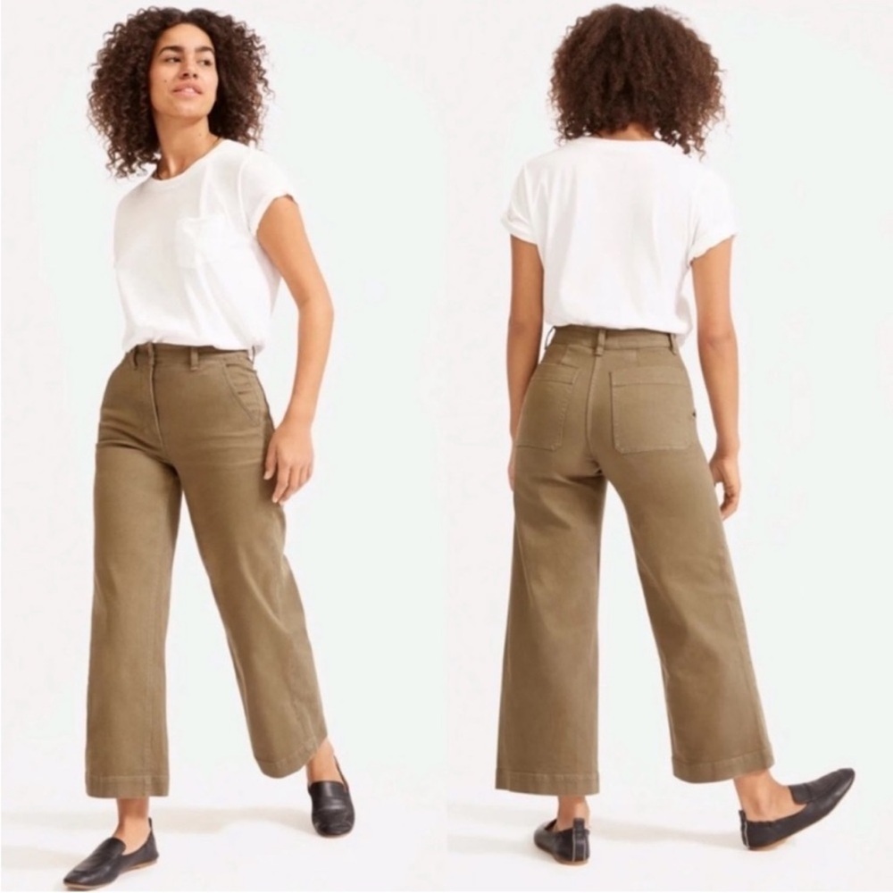 Everlane Ochre Wide Leg Crop Jeans